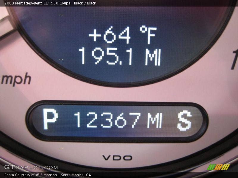 Black / Black 2008 Mercedes-Benz CLK 550 Coupe