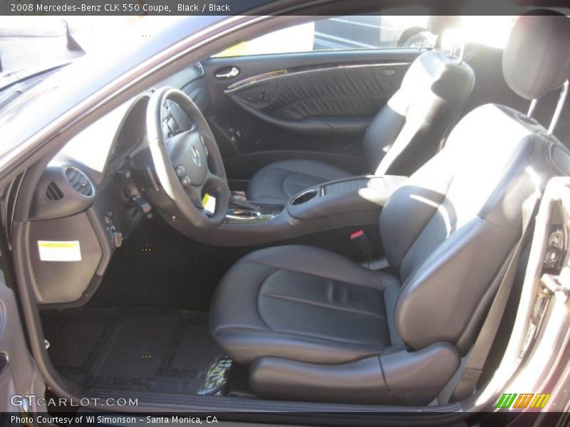 Black / Black 2008 Mercedes-Benz CLK 550 Coupe