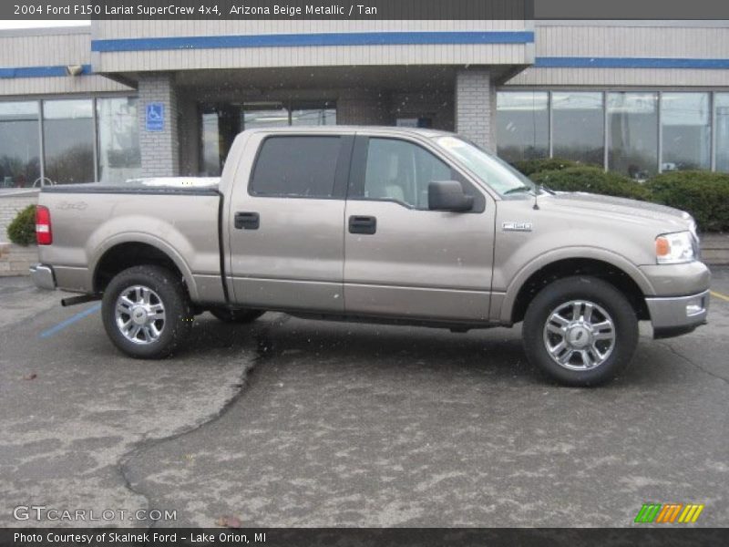 Arizona Beige Metallic / Tan 2004 Ford F150 Lariat SuperCrew 4x4