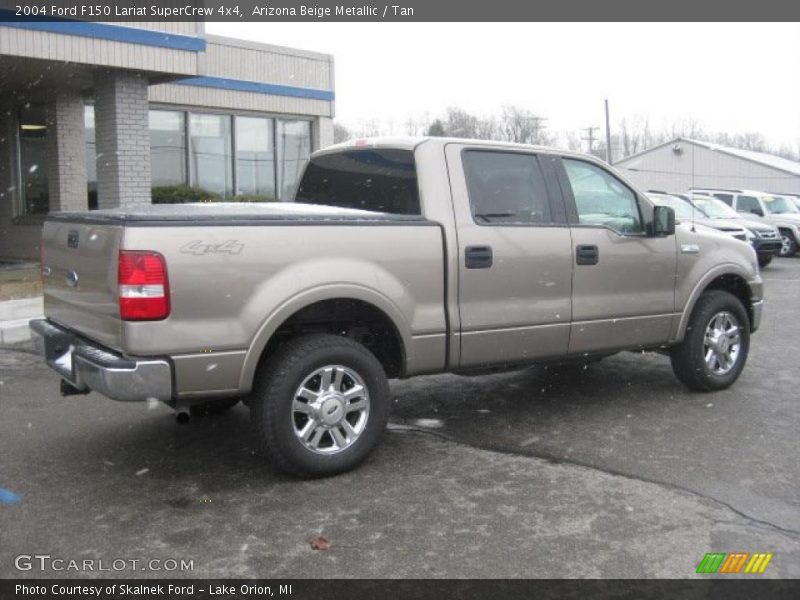 Arizona Beige Metallic / Tan 2004 Ford F150 Lariat SuperCrew 4x4