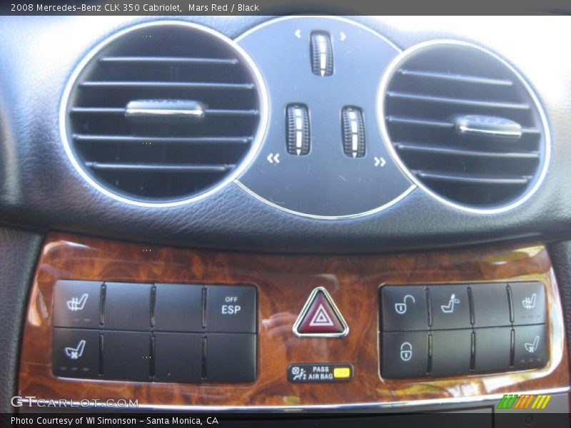 Mars Red / Black 2008 Mercedes-Benz CLK 350 Cabriolet