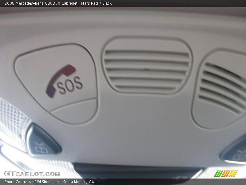 Mars Red / Black 2008 Mercedes-Benz CLK 350 Cabriolet