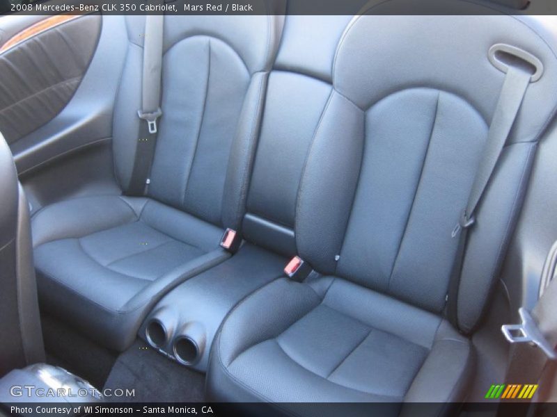 Mars Red / Black 2008 Mercedes-Benz CLK 350 Cabriolet