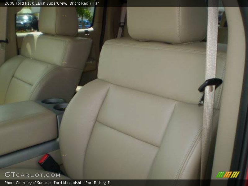 Bright Red / Tan 2008 Ford F150 Lariat SuperCrew