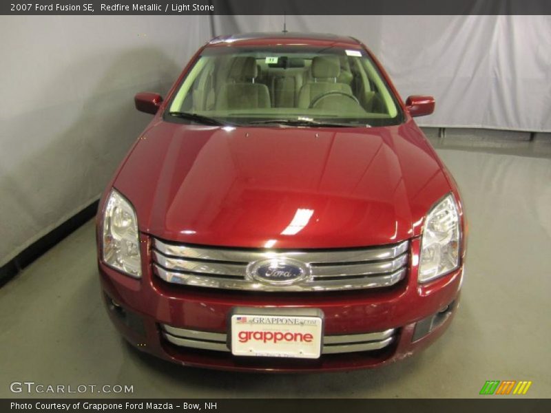 Redfire Metallic / Light Stone 2007 Ford Fusion SE