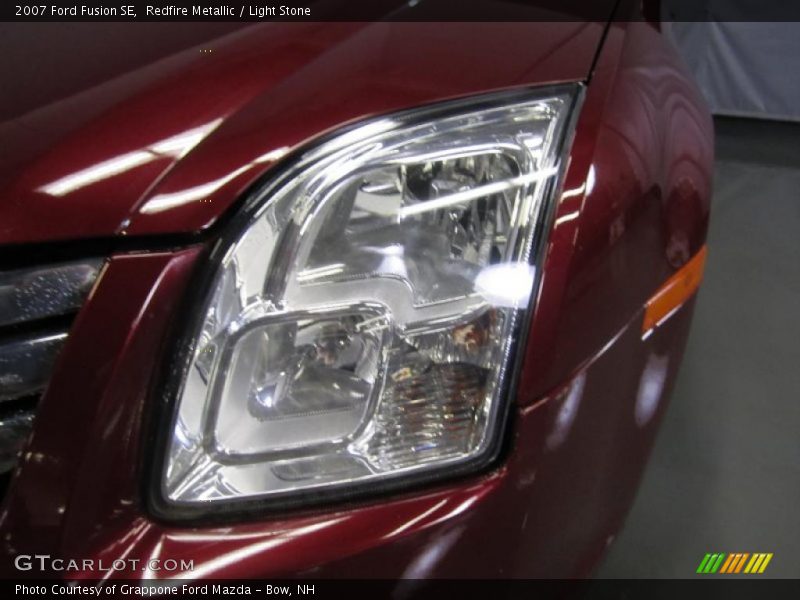 Redfire Metallic / Light Stone 2007 Ford Fusion SE