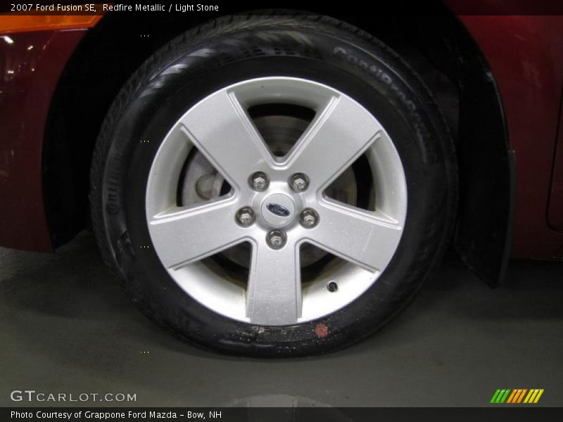 Redfire Metallic / Light Stone 2007 Ford Fusion SE