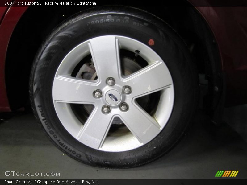 Redfire Metallic / Light Stone 2007 Ford Fusion SE