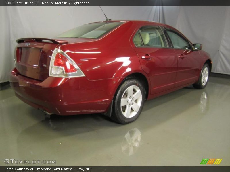 Redfire Metallic / Light Stone 2007 Ford Fusion SE