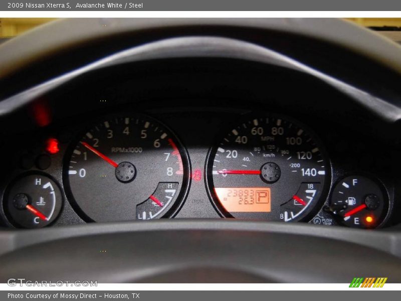 Avalanche White / Steel 2009 Nissan Xterra S