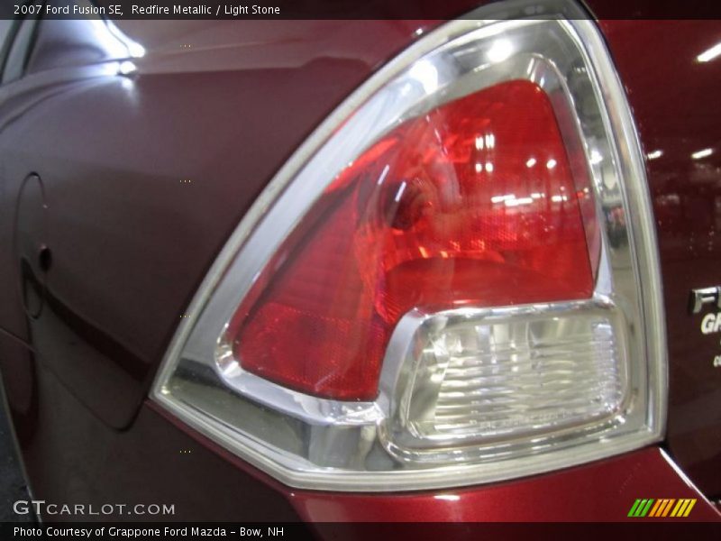 Redfire Metallic / Light Stone 2007 Ford Fusion SE