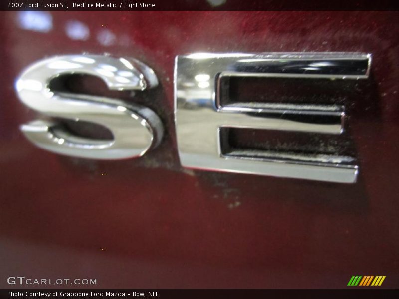 Redfire Metallic / Light Stone 2007 Ford Fusion SE