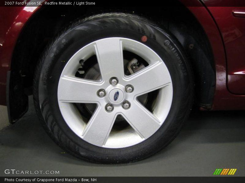 Redfire Metallic / Light Stone 2007 Ford Fusion SE