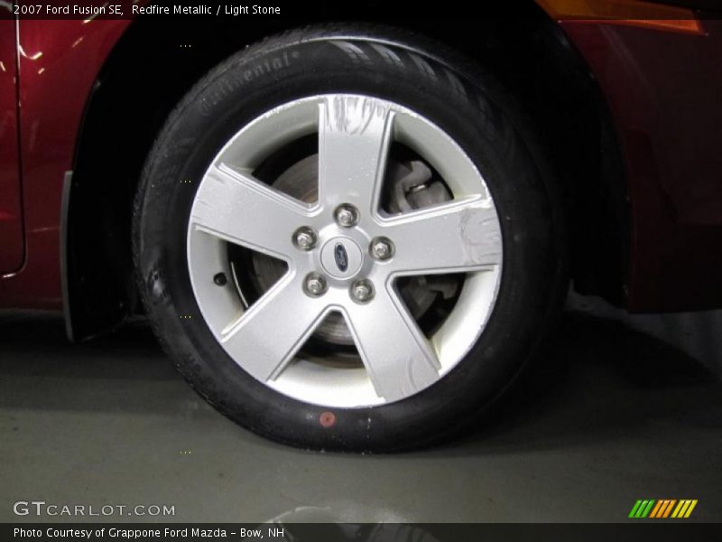 Redfire Metallic / Light Stone 2007 Ford Fusion SE