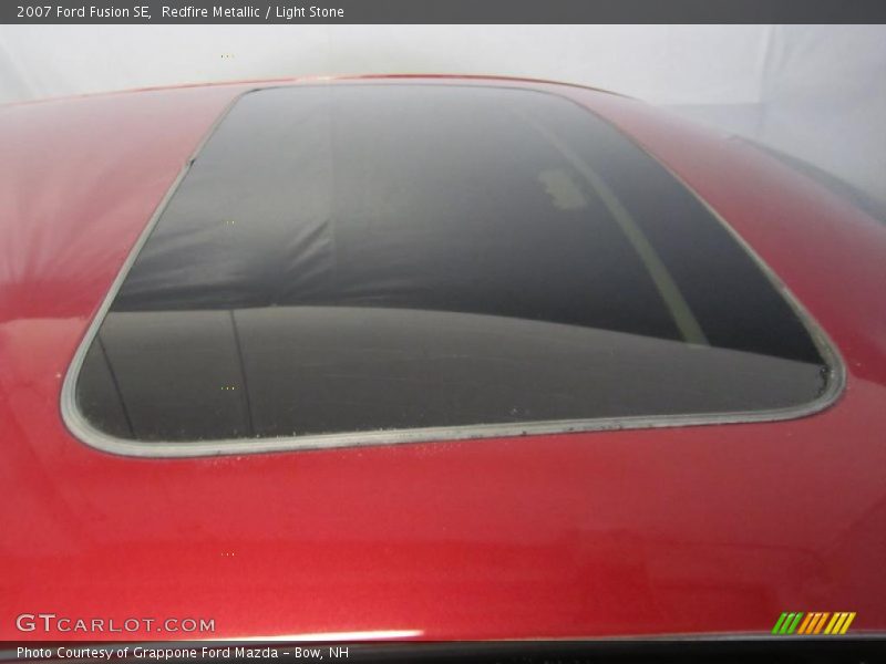 Redfire Metallic / Light Stone 2007 Ford Fusion SE