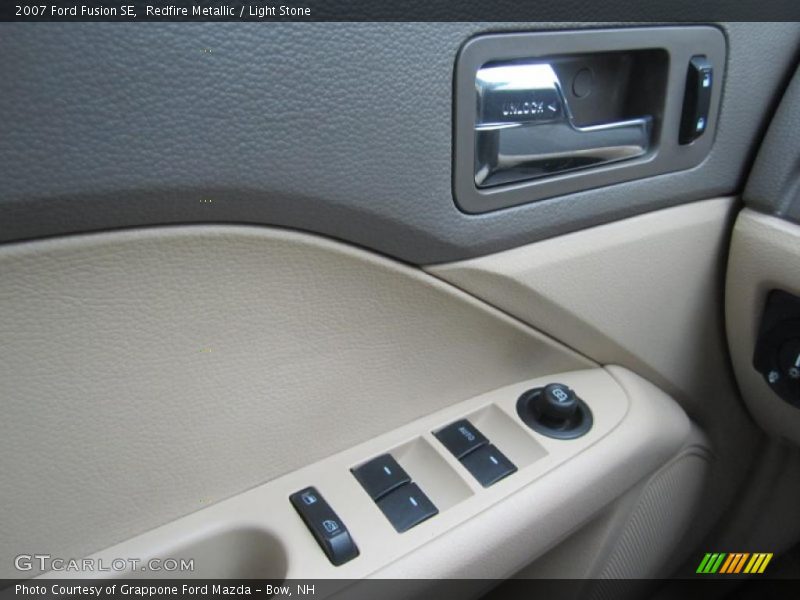 Redfire Metallic / Light Stone 2007 Ford Fusion SE
