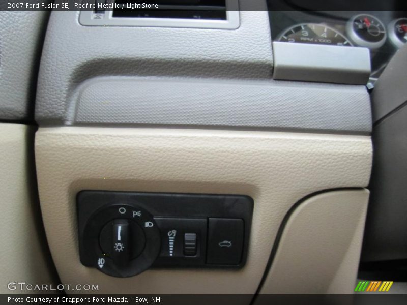 Redfire Metallic / Light Stone 2007 Ford Fusion SE