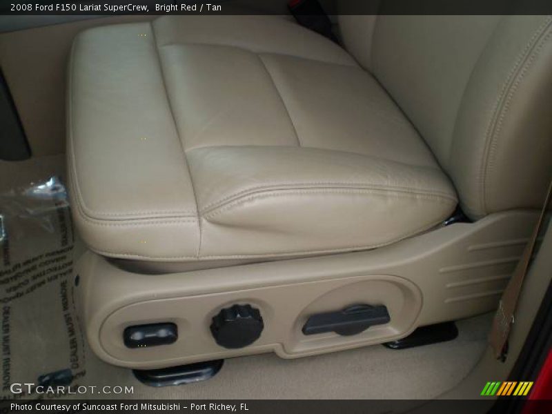 Bright Red / Tan 2008 Ford F150 Lariat SuperCrew