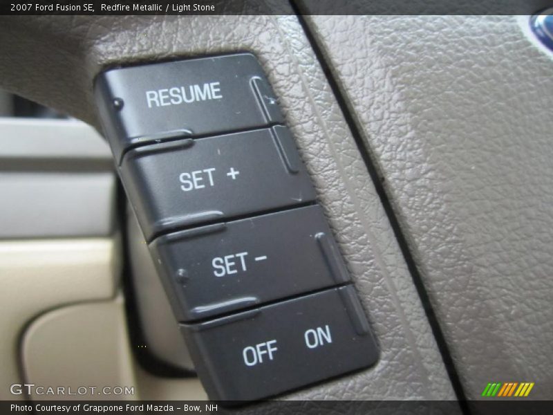 Redfire Metallic / Light Stone 2007 Ford Fusion SE