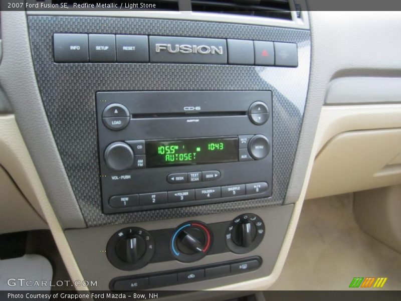 Redfire Metallic / Light Stone 2007 Ford Fusion SE