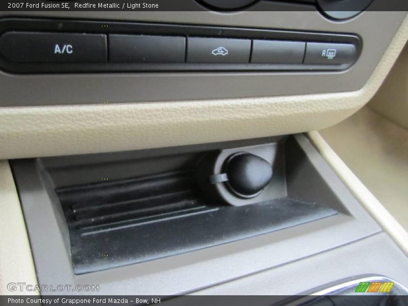 Redfire Metallic / Light Stone 2007 Ford Fusion SE