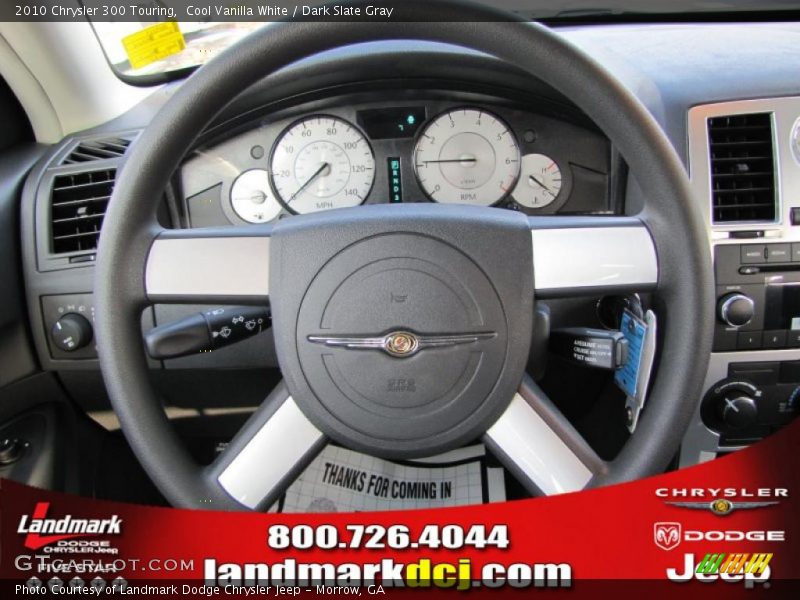 Cool Vanilla White / Dark Slate Gray 2010 Chrysler 300 Touring