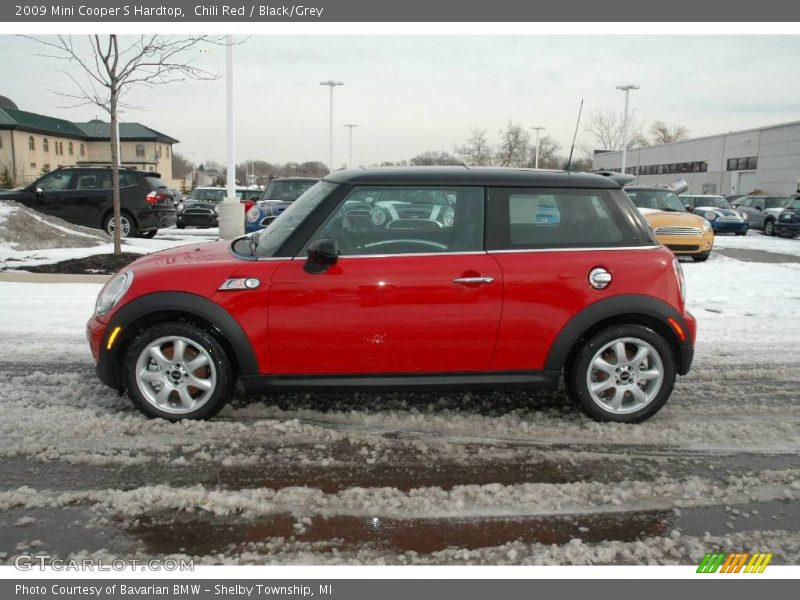 Chili Red / Black/Grey 2009 Mini Cooper S Hardtop