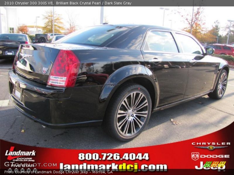 Brilliant Black Crystal Pearl / Dark Slate Gray 2010 Chrysler 300 300S V8