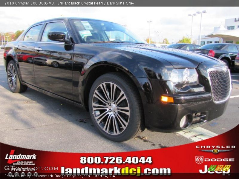 Brilliant Black Crystal Pearl / Dark Slate Gray 2010 Chrysler 300 300S V8