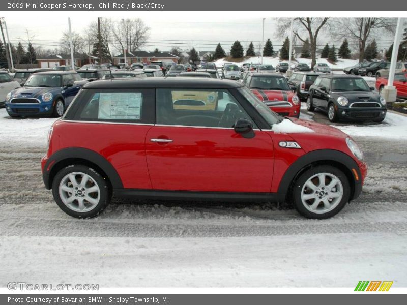 Chili Red / Black/Grey 2009 Mini Cooper S Hardtop