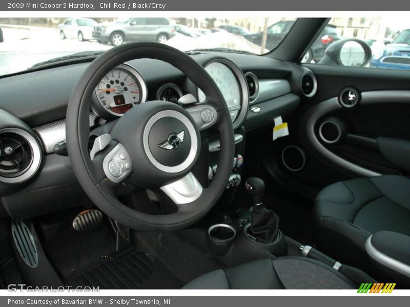 Chili Red / Black/Grey 2009 Mini Cooper S Hardtop