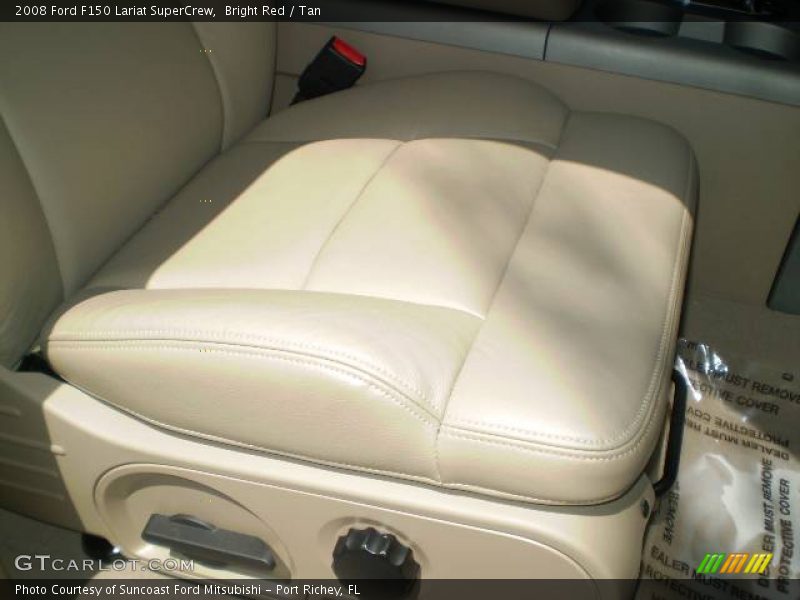 Bright Red / Tan 2008 Ford F150 Lariat SuperCrew