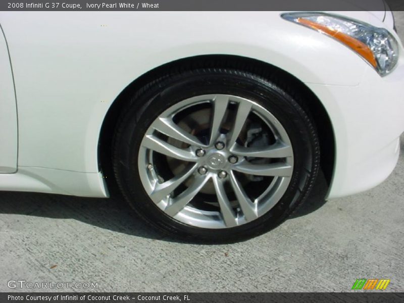 Ivory Pearl White / Wheat 2008 Infiniti G 37 Coupe
