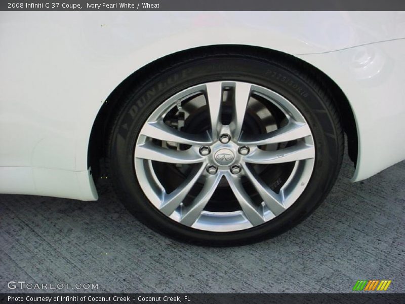 Ivory Pearl White / Wheat 2008 Infiniti G 37 Coupe