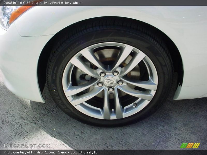 Ivory Pearl White / Wheat 2008 Infiniti G 37 Coupe