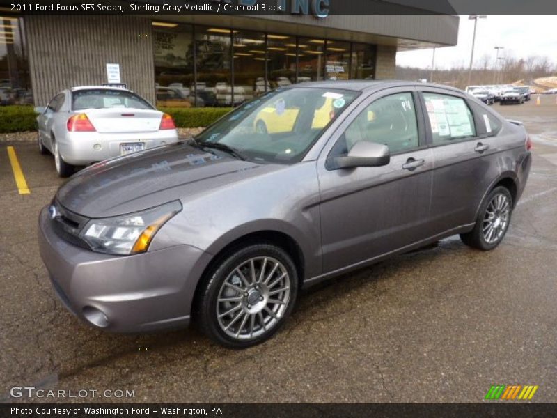 Sterling Gray Metallic / Charcoal Black 2011 Ford Focus SES Sedan