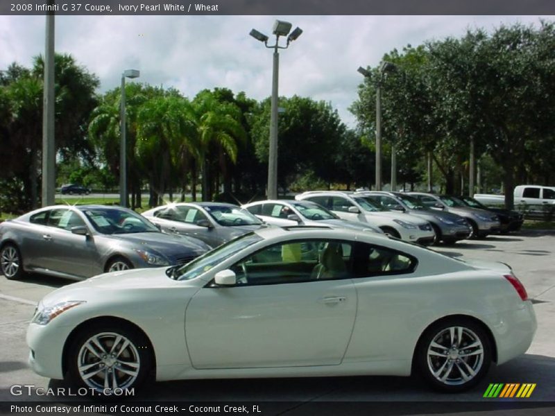 Ivory Pearl White / Wheat 2008 Infiniti G 37 Coupe