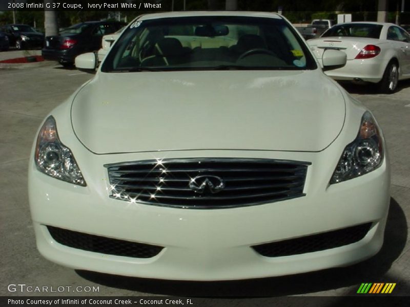Ivory Pearl White / Wheat 2008 Infiniti G 37 Coupe