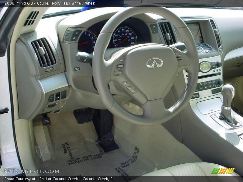 Ivory Pearl White / Wheat 2008 Infiniti G 37 Coupe