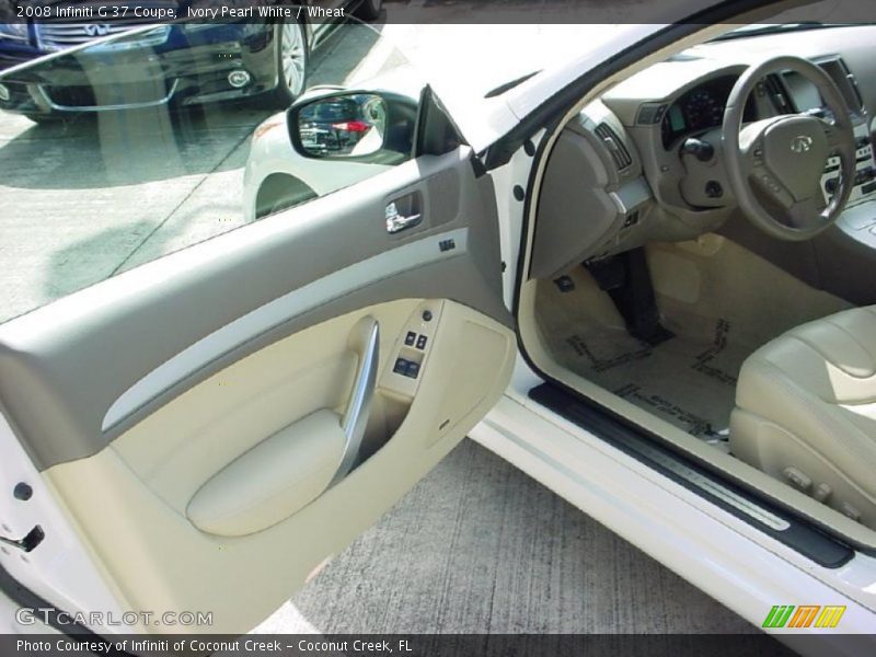 Ivory Pearl White / Wheat 2008 Infiniti G 37 Coupe
