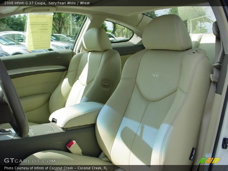 Ivory Pearl White / Wheat 2008 Infiniti G 37 Coupe