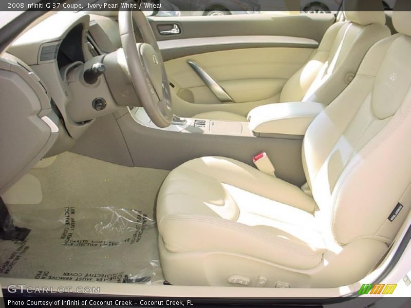 Ivory Pearl White / Wheat 2008 Infiniti G 37 Coupe