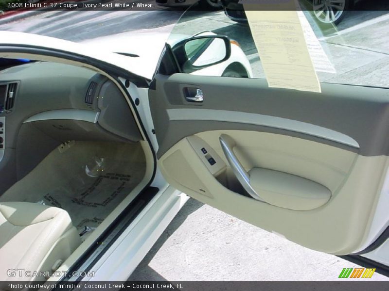 Ivory Pearl White / Wheat 2008 Infiniti G 37 Coupe
