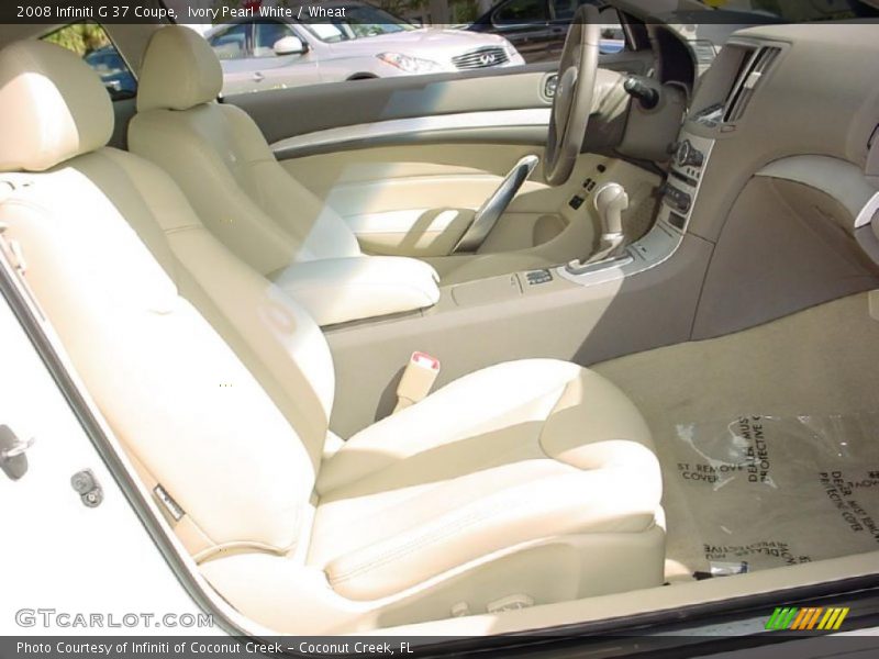Ivory Pearl White / Wheat 2008 Infiniti G 37 Coupe