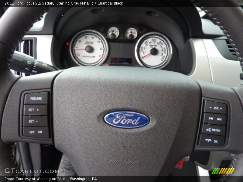 Sterling Gray Metallic / Charcoal Black 2011 Ford Focus SES Sedan