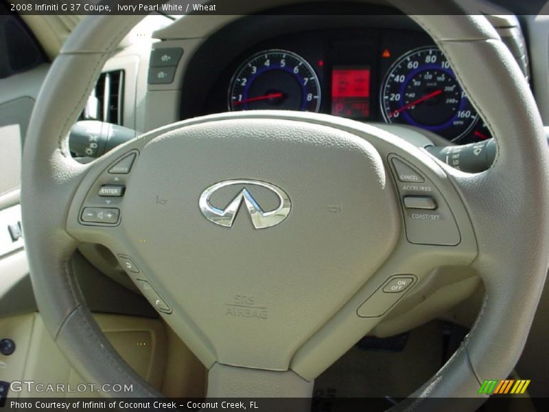 Ivory Pearl White / Wheat 2008 Infiniti G 37 Coupe