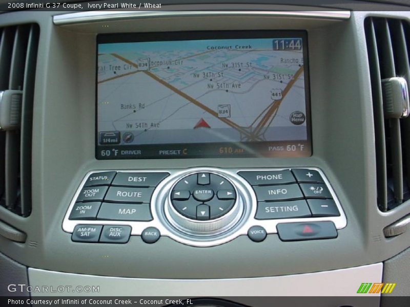 Ivory Pearl White / Wheat 2008 Infiniti G 37 Coupe