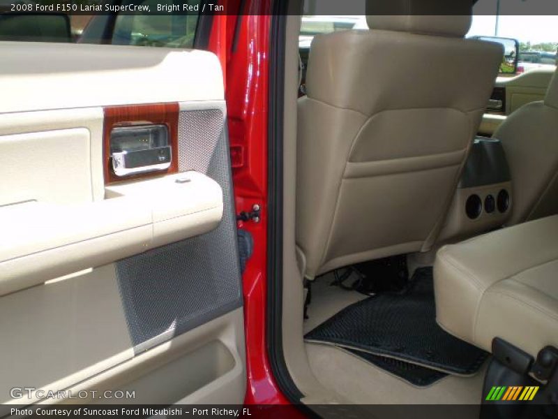 Bright Red / Tan 2008 Ford F150 Lariat SuperCrew