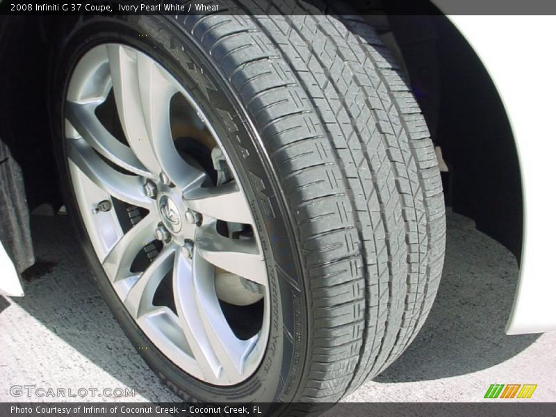 Ivory Pearl White / Wheat 2008 Infiniti G 37 Coupe
