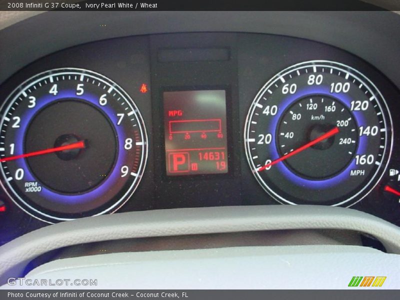 Ivory Pearl White / Wheat 2008 Infiniti G 37 Coupe